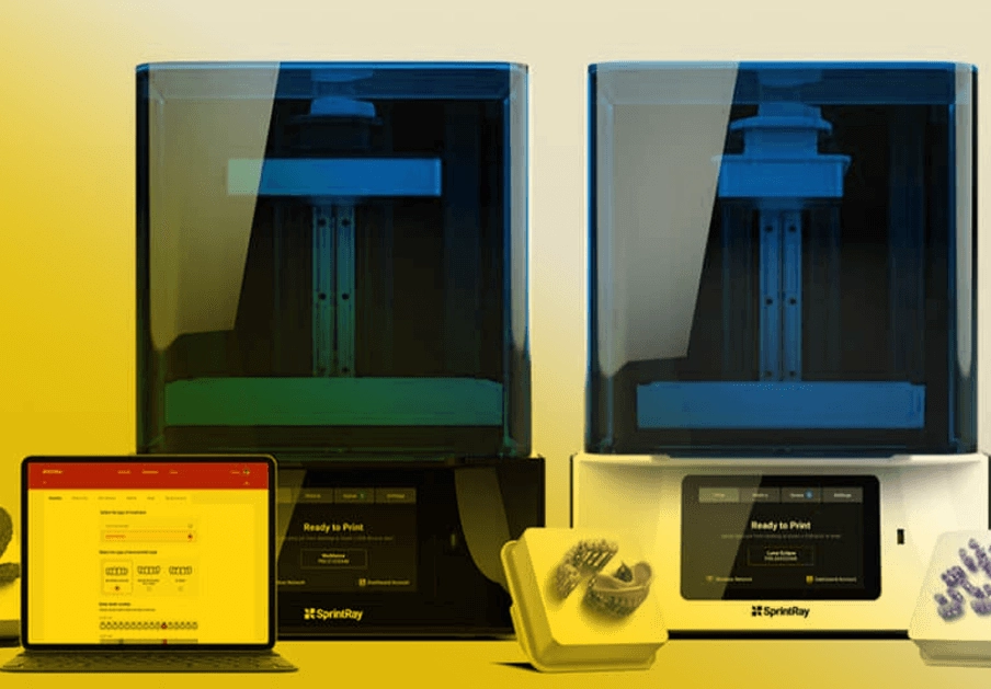 Dos impresoras 3D para coronas.